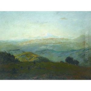 An Extensive Landscape In The Pyrenees by Theodore Rousseau