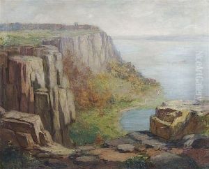 Steamboat Along The Palisades by Frederick James Boston