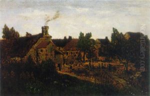 A Garden In Barbizon by Theodore Rousseau