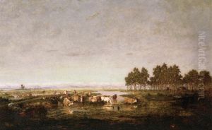 Marsh In The Landes by Theodore Rousseau