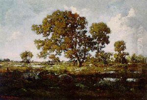 La Mare Aux Viperes En Foret De Fontainebleau by Theodore Rousseau