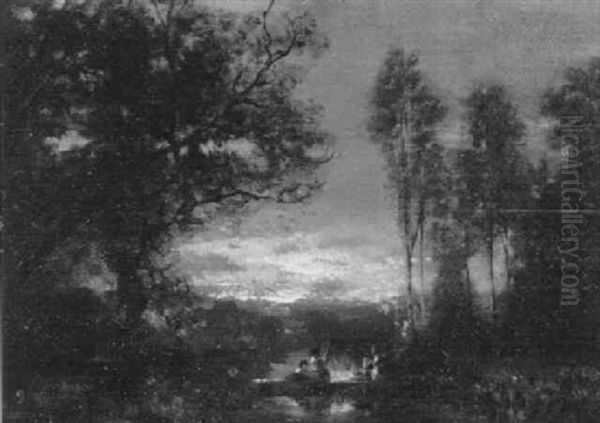 Fluslandschaft Bei Sonnenaufgang - view 1