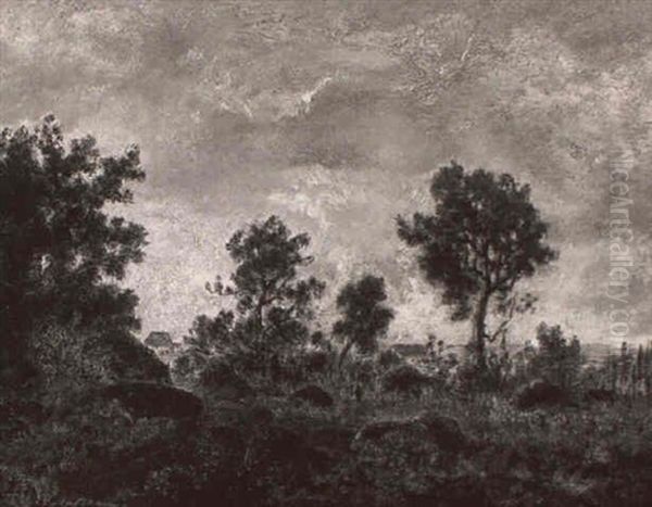 Paysage, Environs De Fontainebleau - view 1
