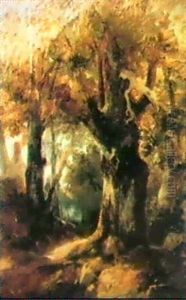 The Woodland Path by Theodore Rousseau