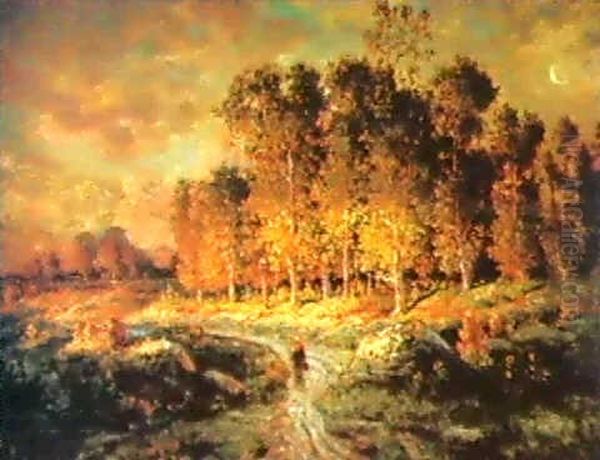 A Peasant In The Forest Of Fontainebleau - view 1