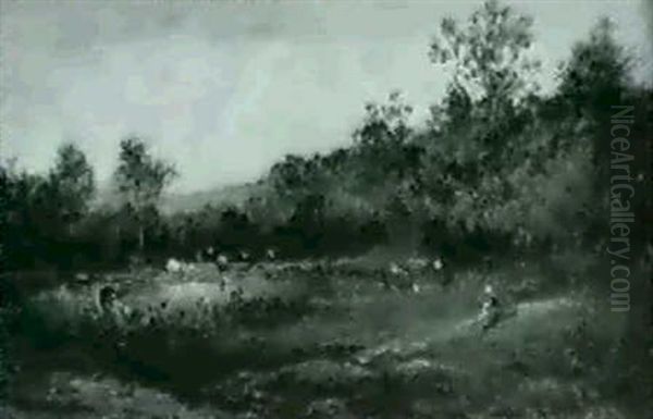 A Shepherd And His Flock - view 1