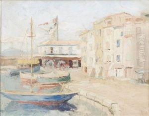 Village Mediteranneen by Alphonse Roussel