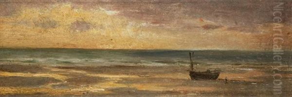 Berck, Plage Au Crepuscule - view 1