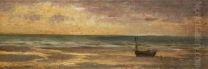 Berck, Plage Au Crepuscule by Charles Emmanuel Joseph Roussel