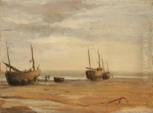 Berck, Chalutier A Maree Basse