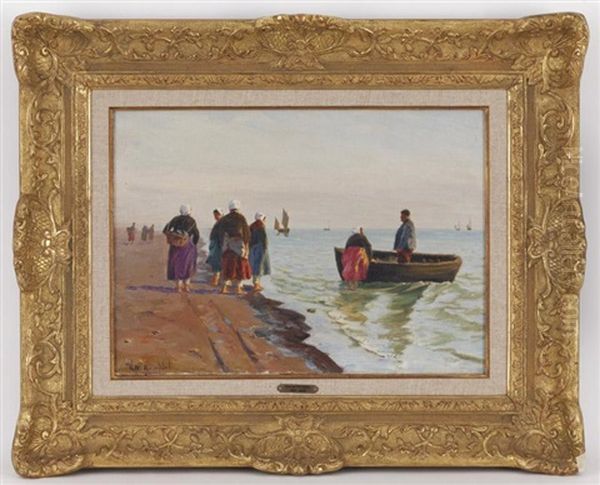 Pecheurs Sur La Plage - view 1