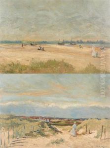 Promeneurs En Bord De Mer