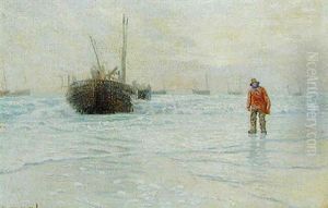Chalutier Longeant La Plage