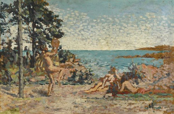 Faune Dansant Au Tambourin - view 1