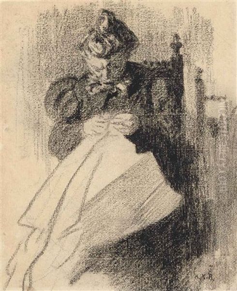 Madame Vuillard Cousant - view 1