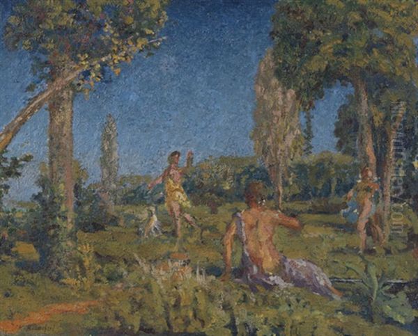 Artemis Mit Hund Und Zwei Gefahrtinnen An Einer Quelle - view 1