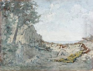 Nymphe Endormie Au Bord De La Mer Nymphe Endormie Au Bord De La Mer