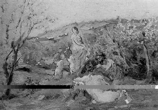 Nymphes Et Satyres Dans Un Paysage - view 1