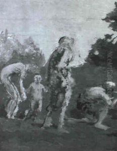 Danse De Faunes Dans La Foret by Ker Xavier Roussel