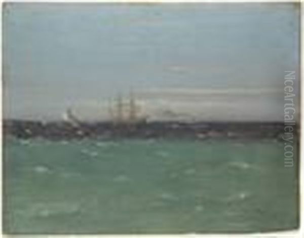 Three Boats At Sea (+ Masts In A Moonlit Night; 2 Works) - view 1