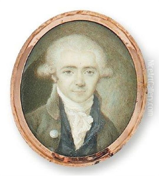 Portrait D'homme Au Gilet Bleu - view 1