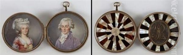 Portrait D'un Homme Et D'une Femme De Qualite (pair) - view 1