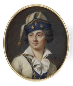 Louis-marie Dulieu De Chenevoux In The Uniform Of The Regiment Du Roy Infanterie
