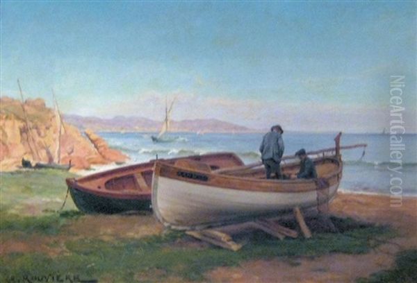 Barques Dans La Baie De Cannes - view 1