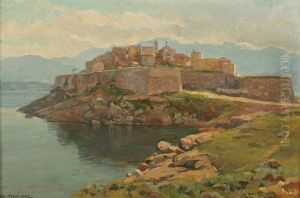 Fortifications En Bord De Mer by Charles Claude Etienne Rouviere