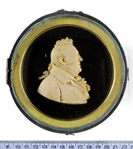 A Portrait Of B. Howard Esq, Profile To The Right, Wearing Coat, Waistcoat, Frilled Chemise, Stock And Cravat, His Hair Tied With A Ribbon Bow