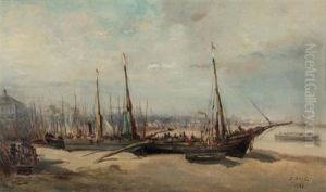 Le Port De Bordeaux by Emile Dominique Roux