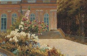 Les Roses De Trianon, Versailles by George Roux