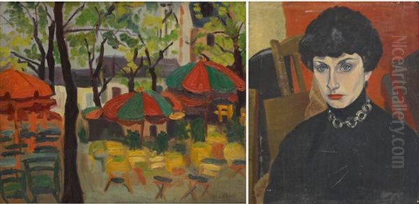 Terrasse Ensoleillee (+ Portrait Feminin; Verso) - view 1