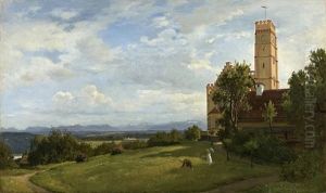 Das Heidelberger Schlos Von Westen by Karl Roux