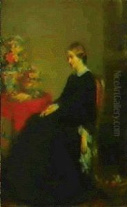 Jeune Femme Assise Dans Son Interieur Jeune Femme Assise Dans Son Interieur