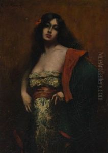 Spanish Woman by Antonin Marius Auguste Roux-Renard