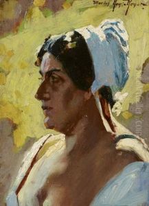 Portrait D'isodorine by Antonin Marius Auguste Roux-Renard