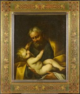 Josef Mit Dem Christusknaben by Giovanni Mauro della Rovere