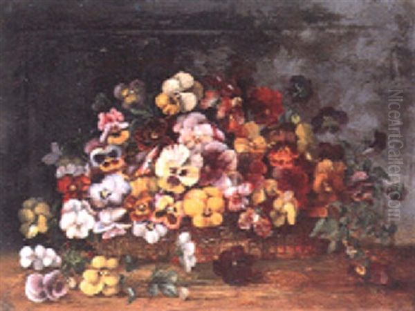 Basket Of Pansies - view 1