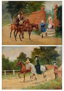 Jealousy (+ Courtship; 2 Works) by George Derville Rowlandson