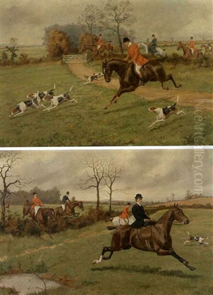 Hunting Scene (+ Another; Pair) - view 1