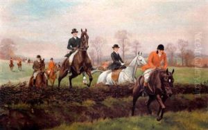 Taking A Fence by George Derville Rowlandson