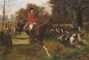 Leading The Hunt by George Derville Rowlandson
