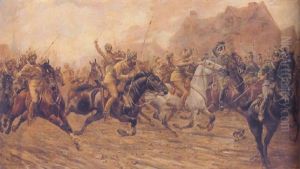 The Charge Of The Bengal Lancers At Neuve Chapelle, September 1914