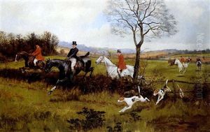 Over The Hedge by George Derville Rowlandson