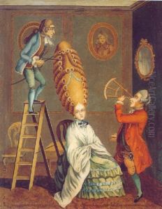 A Hairdresser, A Caricature by Thomas Rowlandson
