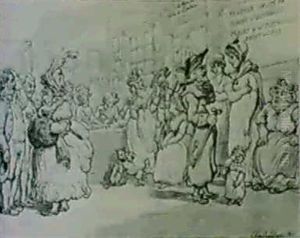Hiring Of Servants by Thomas Rowlandson