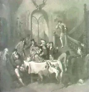 The Hunt Breakfast by Thomas Rowlandson