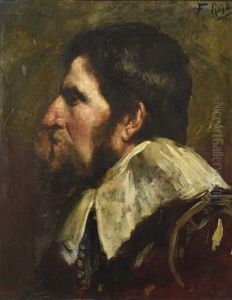 Tete D'homme A La Barbe by Ferdinand Victor Leon Roybet