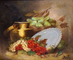 Nature Morte Aux Raisins by Ferdinand Victor Leon Roybet